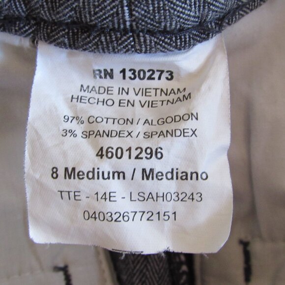 Lee Relaxed Fit High Rise Stretch Casual/Work Pants Black/Gray Size 8 Medium - Picture 4 of 5